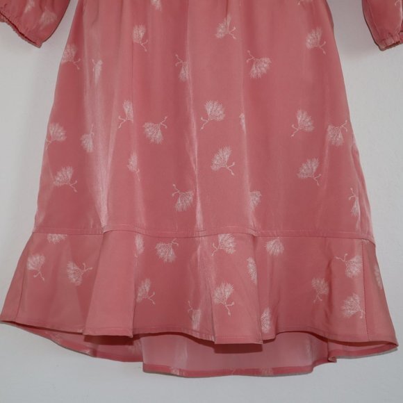 NWT Joie Arryn Pink Dandelion Floral Printed‎ Dress M - Picture 7 of 12